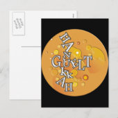 Cartes Pour Fêtes Annuelles Hanoukka Gelt (Devant / Derrière)
