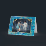 Cartes Pour Fêtes Annuelles Hanoukka Greeting Card Blues & Golds<br><div class="desc">Carte de voeux Hanoukka "Blues & Golds" avec enveloppe. Pour personnaliser cette carte, supprimez simplement du texte et ajoutez votre propre message. Choisissez votre style de police, votre couleur et votre taille préférés. Supprimez la photo et ajoutez la vôtre. Les photos peuvent être modifiées (rognées, déplacées, redimensionnées, pivotées, etc.) L'élément...</div>