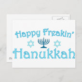 Cartes Pour Fêtes Annuelles hanoukka heureuse (Devant / Derrière)