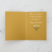 Cartes Pour Fêtes Annuelles Hanoukka heureuse avec Menorah : Maman (Intérieur)