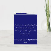 CARTES POUR FÊTES ANNUELLES HANOUKKA HEUREUX (Dos)