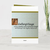 Cartes Pour Fêtes Annuelles Hanoukka heureux (Dos)