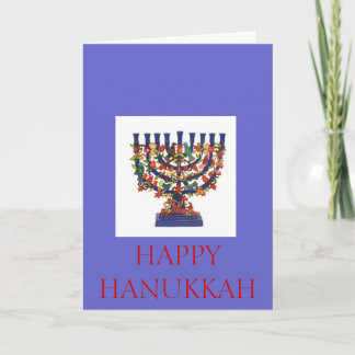CARTES POUR FÊTES ANNUELLES HANOUKKA HEUREUX