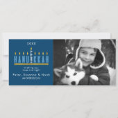 Cartes Pour Fêtes Annuelles Hanoukka | Heureux Hanoukka Menorah 1 Photo (Devant)