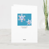 Cartes Pour Fêtes Annuelles Hanoukka hivernal (Dos)