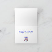 Cartes Pour Fêtes Annuelles Hanoukka Kitty (Intérieur)