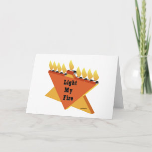 CARTES POUR FÊTES ANNUELLES HANOUKKA LUMINEZ MON CADEAU MENORAH DU MENORAH