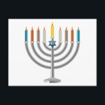 Cartes Pour Fêtes Annuelles Hanoukka menorah<br><div class="desc">Hanoukka menorah. horloge l'orange" Personnaliser it" bouton pour customiser le modèle en changeant la couleur de l'arrière - plan,  si désiré. Personnalisez en ajoutant le texte personnel du nom,  des initiales ou des voeux Hanoukka,  selon vos besoins</div>