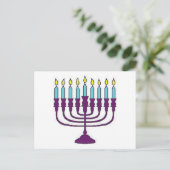 Cartes Pour Fêtes Annuelles Hanoukka Menorah (Debout devant)