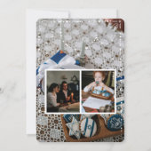 Cartes Pour Fêtes Annuelles Hanoukka Menorah | Photos de famille (Dos)