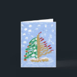 Cartes Pour Fêtes Annuelles Hanoukka/Noël<br><div class="desc">Imprimé à partir d'une peinture acrylique originale de BL. La plupart des objets de ma boutique sont drôles et humoristiques. Y compris des paroles stupides et drôles pour vous faire rire à voix haute. Un de gentil et hilarant, ils conviennent à la plupart des occasions. Mon but sera de produire...</div>