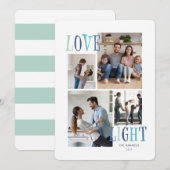 Cartes Pour Fêtes Annuelles Hanoukka photo Light and Love 4 (Devant / Derrière)