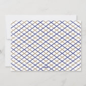 Cartes Pour Fêtes Annuelles Hanoukka Salutations Holiday Blue (Dos)