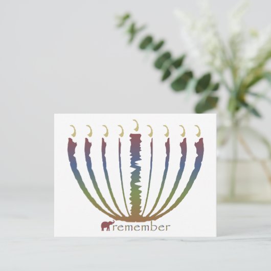 Cartes Pour Fêtes Annuelles Hanoukka - souvenir (Debout devant)