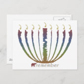 Cartes Pour Fêtes Annuelles Hanoukka - souvenir (Devant / Derrière)