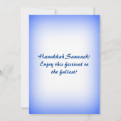 Cartes Pour Fêtes Annuelles Hanoukka Star moderne de David Snowman Wreath (Dos)