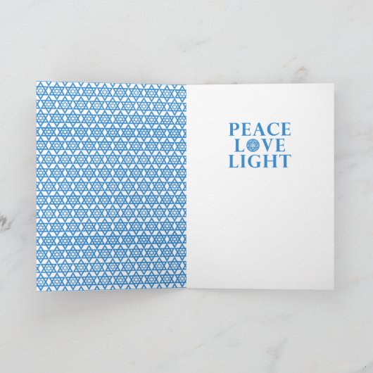 Cartes Pour Fêtes Annuelles Hanoukka Star of David - Berger allemand (Intérieur)