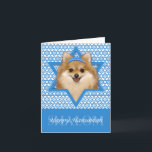 Cartes Pour Fêtes Annuelles Hanoukka Star of David - Pomeranian<br><div class="desc">Qu'est-ce qui pourrait rendre dire Happy Hanoukka plus amusant que d'avoir ce Chien Poméranien portant un Yamaka entouré de l'Etoile de David. Ce design de vacances fantaisiste saura ravir vos amis et votre famille ainsi que d'autres amoureux des animaux. Ce design est disponible dans plus de 100 races de chiens....</div>