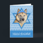 Cartes Pour Fêtes Annuelles Hanoukka Star of David - Siberian Husky - Cuivre<br><div class="desc">Qu'est-ce qui pourrait rendre dire Happy Hanoukka plus amusant que d'avoir ce Chien Husky Sibérien couleur cuivre portant un Yamaka entouré de l'Étoile de David. Ce design de vacances fantaisiste saura ravir vos amis et votre famille ainsi que d'autres amoureux des animaux. Ce design est disponible dans plus de 100...</div>