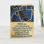 Cartes Pour Fêtes Annuelles Hanukkah Define Dreidel Gold and Navy<br><div class="desc">Funny "Dreidel" Hanukkah/Chanukah, greeting card. Enjoy another funny "Define This" greeting card. This fun "Dreidel" holiday card is just right for all of your friends and family this year. As always, design elements can be edited: moved, resized, rotated, etc. Background colors can be changed out. Personalize by deleting text and...</div>