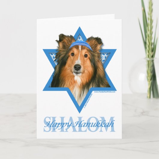 Cartes Pour Fêtes Annuelles Hanukkah Star of David (Devant)
