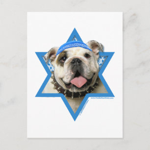 Cartes Pour Fêtes Annuelles Hanukkah Star of David - Bulldog