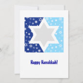 Cartes Pour Fêtes Annuelles Hanukkah Star of David Snowflake (Devant)