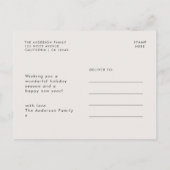 Cartes Pour Fêtes Annuelles Happest Howlidays | Mini-Noël photo chien (Dos)