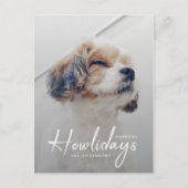 Cartes Pour Fêtes Annuelles Happest Howlidays | Mini-Noël photo chien (Devant)