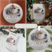 Cartes Pour Fêtes Annuelles Happest Howlidays | Mini-Noël photo chien