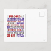 Cartes Pour Fêtes Annuelles Happy 4 juillet Chat (Dos)