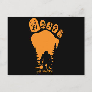 Cartes Pour Fêtes Annuelles Happy Big Foot Halloween