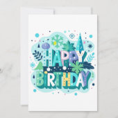 Cartes Pour Fêtes Annuelles Happy Birthday  (Devant)