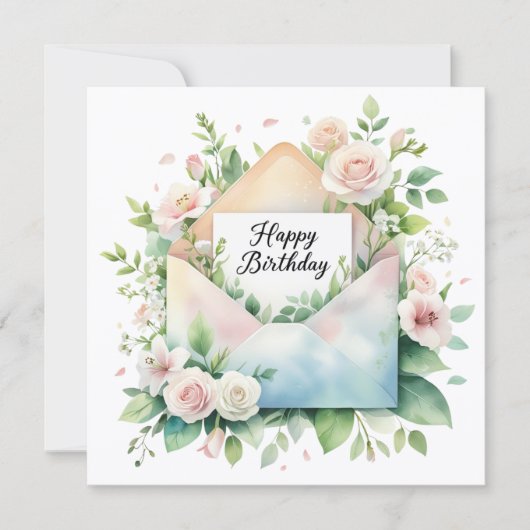 Cartes Pour Fêtes Annuelles Happy birthday and warm wishes greeting (Devant)