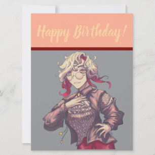 Cartes Pour Fêtes Annuelles Happy Birthday, Citrine anime