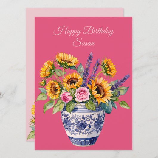 Cartes Pour Fêtes Annuelles Happy Birthday to awesome coworker. Greeting Card (Devant / Derrière)