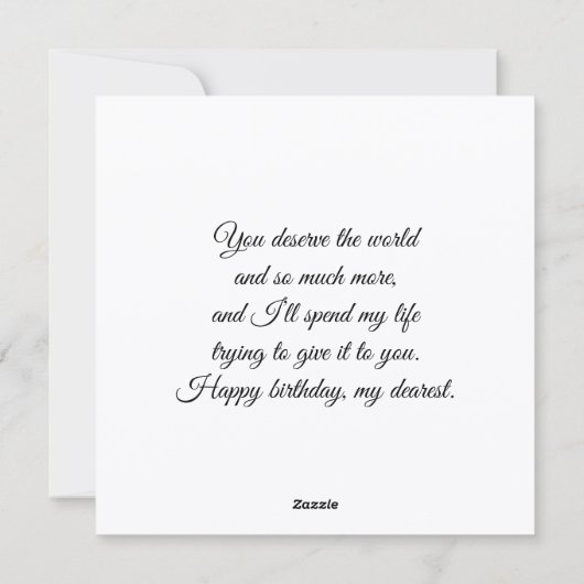 Cartes Pour Fêtes Annuelles Happy birthday to my dearest Greeting card (Dos)