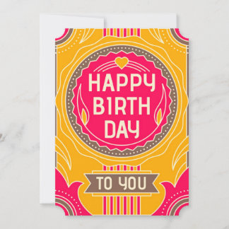Cartes Pour Fêtes Annuelles Happy Birthday tu le You