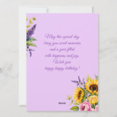 Cartes Pour Fêtes Annuelles Happy Birthday. Watercolour bouquet. Greeting Card (Dos)