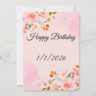 Cartes Pour Fêtes Annuelles Happy Birthday Wishes Card