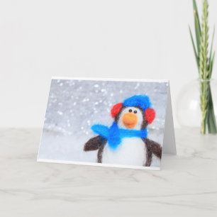 Cartes Pour Fêtes Annuelles Happy Christmas Penguin