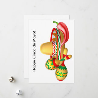 Cartes Pour Fêtes Annuelles Happy Cinco de Mayo Greeting Card