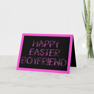 CARTES POUR FÊTES ANNUELLES HAPPY EASTER BOYFRIEND BUNNY RABBITS