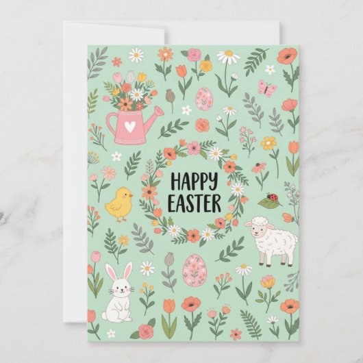 Cartes Pour Fêtes Annuelles Happy Easter Card (Devant)