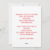 Cartes Pour Fêtes Annuelles Happy Easter Cute Funny Pigs Spring Holiday (Dos)