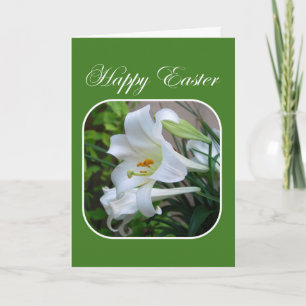Cartes Pour Fêtes Annuelles Happy Easter, Easter Blessings, White Lily
