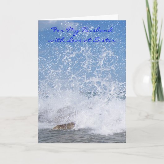 Cartes Pour Fêtes Annuelles Happy Easter Husband Card - Ocean Spray (Devant)
