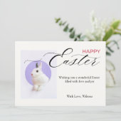 Cartes Pour Fêtes Annuelles Happy Easter with a Cute Bunny (Debout devant)