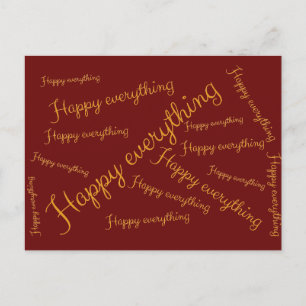Cartes Pour Fêtes Annuelles Happy Everything