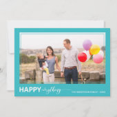 Cartes Pour Fêtes Annuelles Happy Everything Bold and Script Holiday Photo (Devant)
